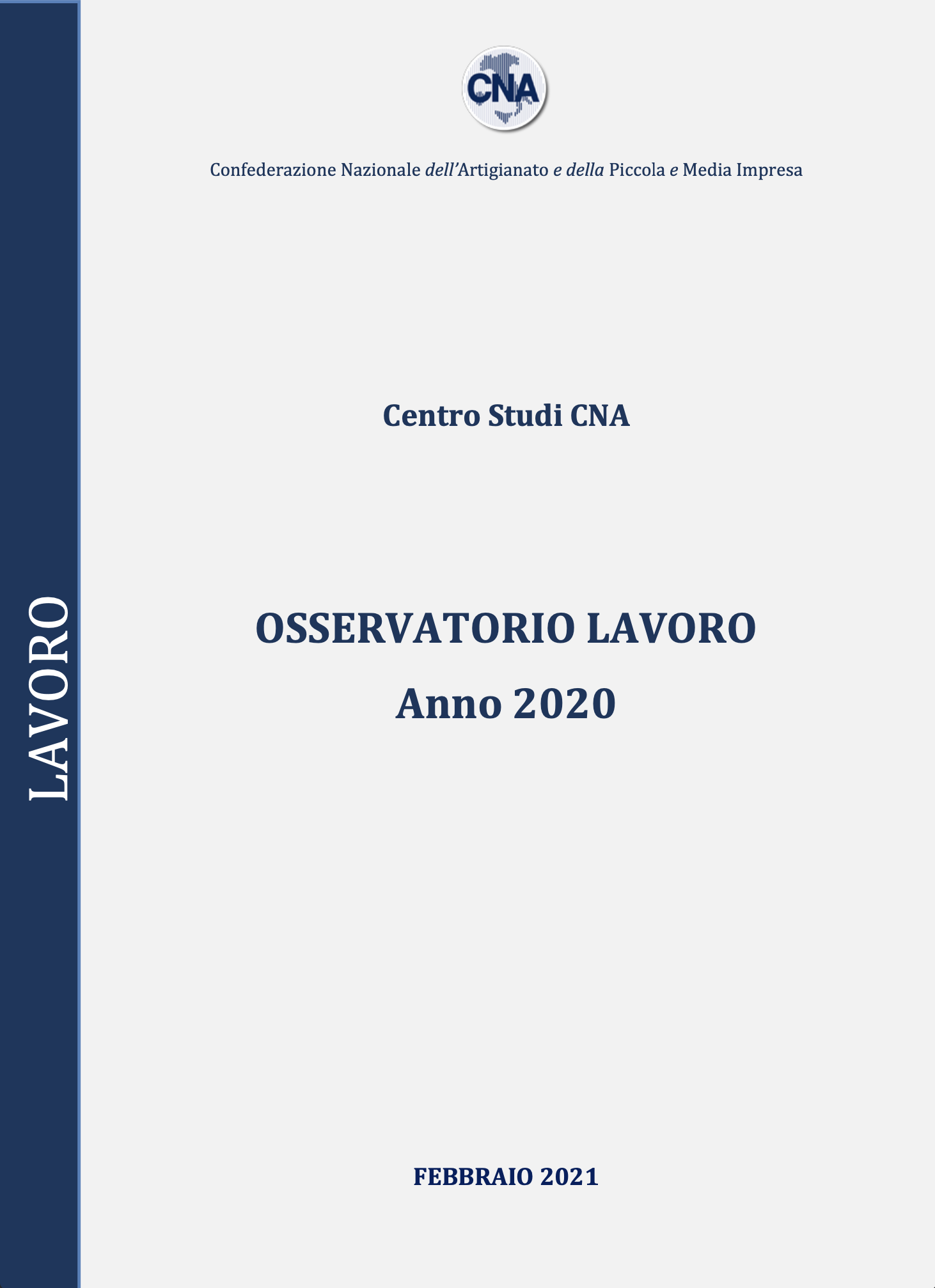 OSSERVATORIO LAVORO ANNO 2020