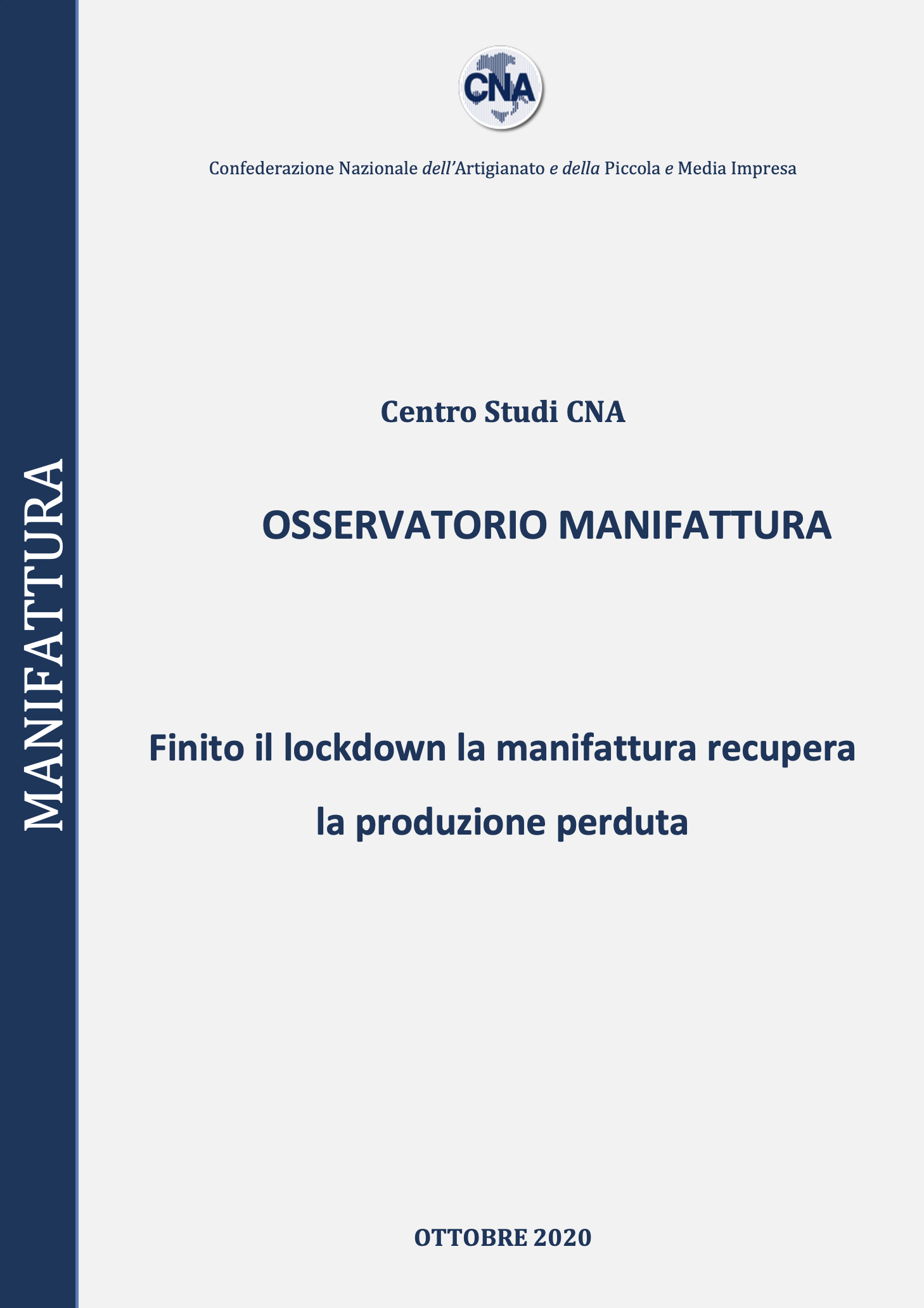 OSSERVATORIO MANIFATTURA – OTTOBRE 2020