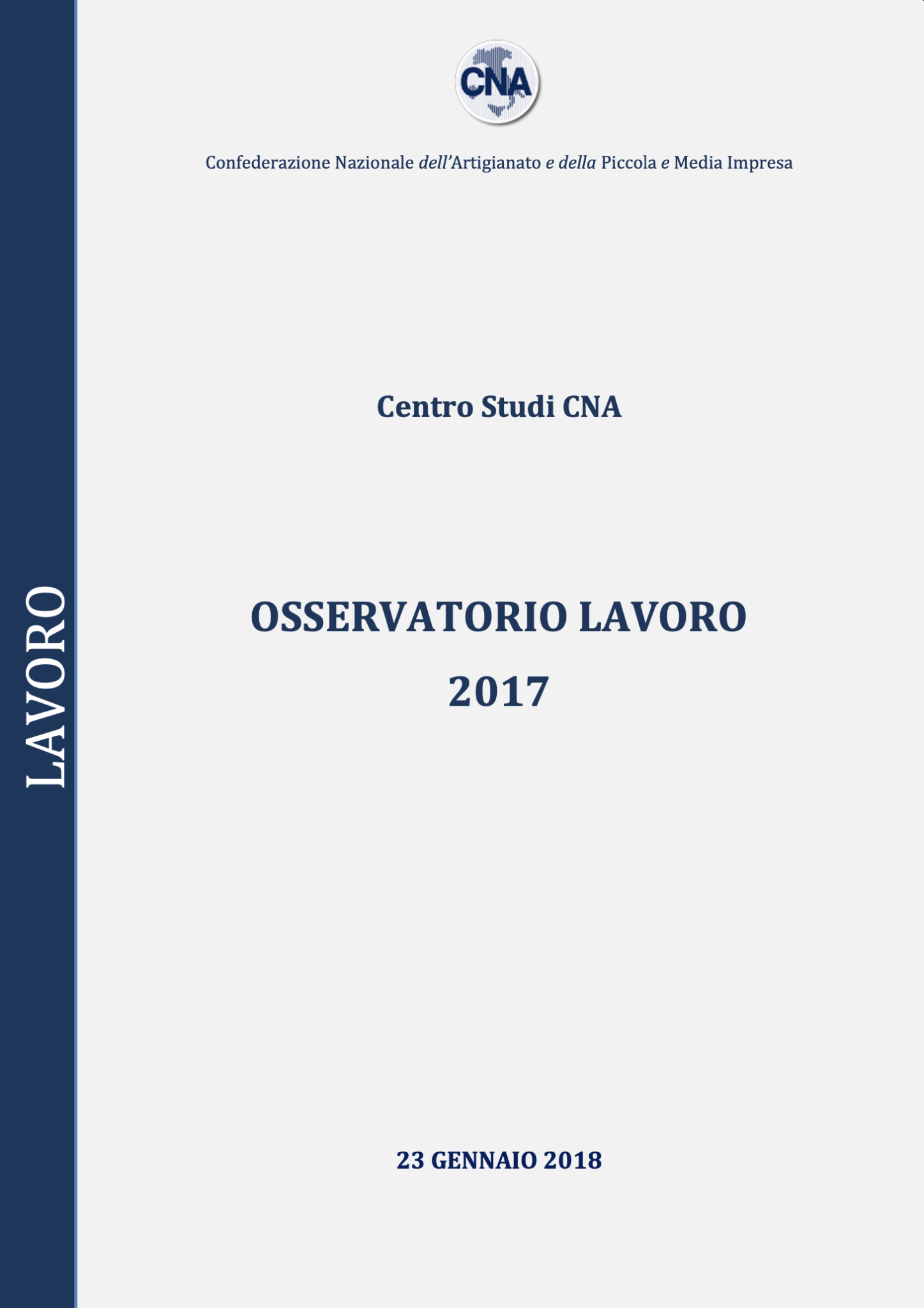 OSSERVATORIO LAVORO ANNO 2017